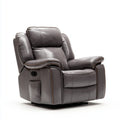 Leather Recliner Chair 95x90x102 cm - Dark Gray - Modern Design