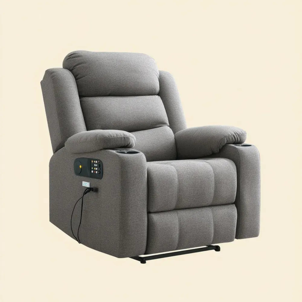 Recliner Sofa Fabric 100x85x110 cm - Grey - Modern Design