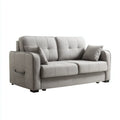 3-Seater Fabric Sofa 190x85x90 cm - Light Grey - Modern Design